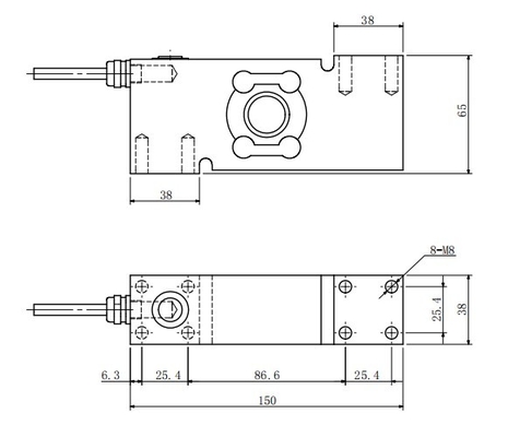 Εργοστασιακό απόθεμα FA568 50kg 500kg 1000kg Σημείο φόρτισης από ανοξείδωτο χάλυβα για ζυγαριά πλατφόρμας αισθητήρας ζύγισης